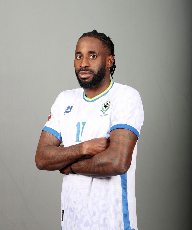 Andre Biyogo Poko of Gabon   during the 2025 Africa Cup of Nations AFCON Gabon Photo Call at the Hilton Palace, Agadir on the 23 December 2025 ©Muzi Ntombela/BackpagePix