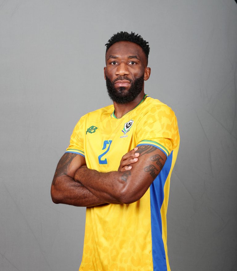 Aaron Appindangoye of Gabon during the 2025 Africa Cup of Nations AFCON Gabon Photo Call at the Hilton Palace, Agadir on the 23 December 2025 ©Muzi Ntombela/BackpagePix