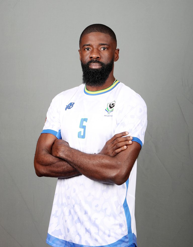 Bruno Ecuele of Gabon   during the 2025 Africa Cup of Nations AFCON Gabon Photo Call at the Hilton Palace, Agadir on the 23 December 2025 ©Muzi Ntombela/BackpagePix