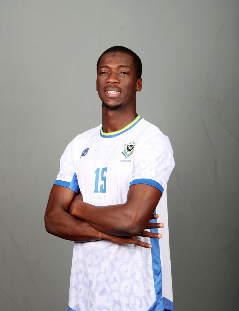 Samake Nze Bagnama of Gabon   during the 2025 Africa Cup of Nations AFCON Gabon Photo Call at the Hilton Palace, Agadir on the 23 December 2025 ©Muzi Ntombela/BackpagePix